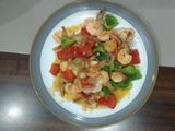Tumis Udang Mentega Cah Paprika