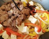 A picture of step 4 of Teppanyaki Style <Beef> Teppanyaki Beef.