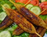 A picture of step 3 of Chicken stick Kabab cookpadramzan.
