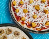 A picture of step 2 of Chëësy Crusty Pizza 🍕🍕🍕.