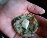 A picture of step 3 of Cheesy Spinach Chickpea Kababs.