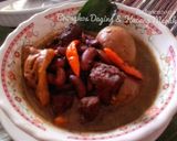 Foto langkah ke 7 dari resep Brongkos Kacang Merah & Daging Sapi.