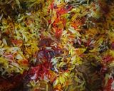 A picture of step 14 of Chicken biryani rice #eid Mubarak.