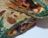A picture of step 12 of Egg Paratha Salad Roll.
