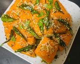 तिरंगा रवा ढोकला (Tiranga Rava Dhokla recipe in Hindi) रेसिपी चरण 11 फोटो