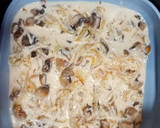 Foto del paso 4 de la receta: Quiche de setas y cebolla caramelizada sin hojaldre