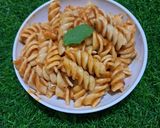 A picture of step 5 of Fusilli Pasta with Arrabbita sauce.