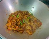 A picture of step 2 of Chingri diye Kochu Shak Ghonto.
