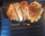 Hình bước làm 5 của món Mì trộn - gà chiên xù kiểu katsudon