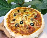 Hình bước làm 7 của món Neapolitan Pizza với Nấm và Ớt Chuông 🫑🍕🍄‍🟫
