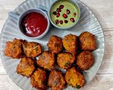A picture of step 4 of Leftover dal with lauki fritters.