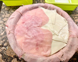 Foto del paso 8 de la receta: Pastel frío de jamón, queso y huevo hilado