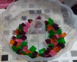 Foto langkah ke 4 dari resep Puding Mozaik.