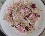 A picture of step 5 of Cabbage Beet and Raddish Salad.