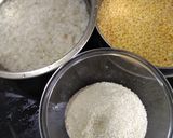 A picture of step 1 of Moong dal and poha dosa.