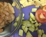 Foto del paso 2 de la receta: Pollo y batata en salsa de mostaza y tomate