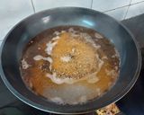 A picture of step 2 of Besan Burfi.