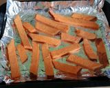 A picture of step 2 of Vickys Chunky Sweet Potato Chips / Fries, GF DF EF SF NF.