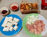 รูปขั้นตอนการทำที่ 1 ของ ซุปกิมจิอกไก่เต้าหู้อ่อน