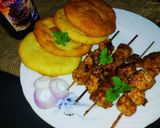 বারবিকিউ চিকেন কা'বাব রেসিপির ধাপ 7 ছবি