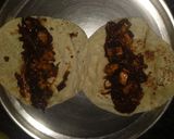 A picture of step 4 of Chilli Paneer roll.