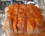 A picture of step 6 of Smoked Bacon Wrapped Stuffed Pork Loin Roast.