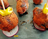 Foto del paso 10 de la receta: Croquetas de pollo asado en tres texturas