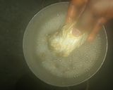A picture of step 1 of Egusi soup.