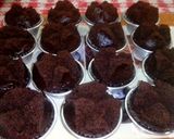 Foto langkah ke 9 dari resep Muffin Cokelat ala Bolu Kukus Merekah (Versi 1).