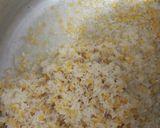 A picture of step 3 of Gujrati kadhi and khichdi.