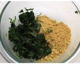 A picture of step 4 of Stuffed Palak kofta curry.