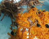 A picture of step 6 of Kabuli pulao.