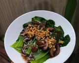 Foto langkah ke 9 dari resep Caisim cah jamur.