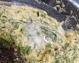 A picture of step 4 of Methi bhaji green garlic pakora.