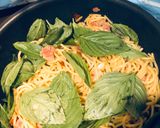รูปขั้นตอนการทำที่ 4 ของ 🐷🌶..สปาเกตตี พริกแห้งเบคอน