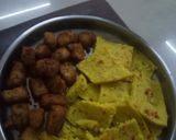 A picture of step 1 of Dhokla and cheese potato bites.