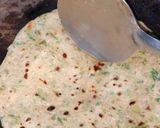 A picture of step 4 of Methi parantha.
