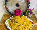 A picture of step 6 of Punjabi chicken pulao.