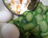 小黃瓜炒三色蛋的食譜步驟1照片