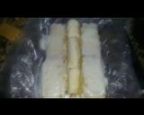 Une image de l'étape 2 de Gâteau aux biscuits au chocolat, crème et banane.