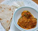 A picture of step 5 of Rumali Roti.