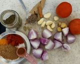 A picture of step 1 of Soya Chunk Chana dal Sabji.