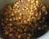 A picture of step 6 of Chole Pulao.