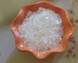 A picture of step 1 of Chhena poda Orissa dish.