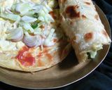 A picture of step 3 of Kolkata Style Egg roll.