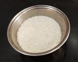 A picture of step 2 of Ground Rice Phirni.