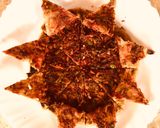 A picture of step 5 of Floral Chapati#themechallenge.