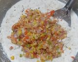 A picture of step 3 of Oats and vegetable pancakes.