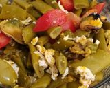 Foto del paso 1 de la receta: Ensalada rápida de Tomate, huevo, judías verdes y mejillones