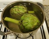 Foto del paso 3 de la receta: Alcauciles con salsa de mostaza